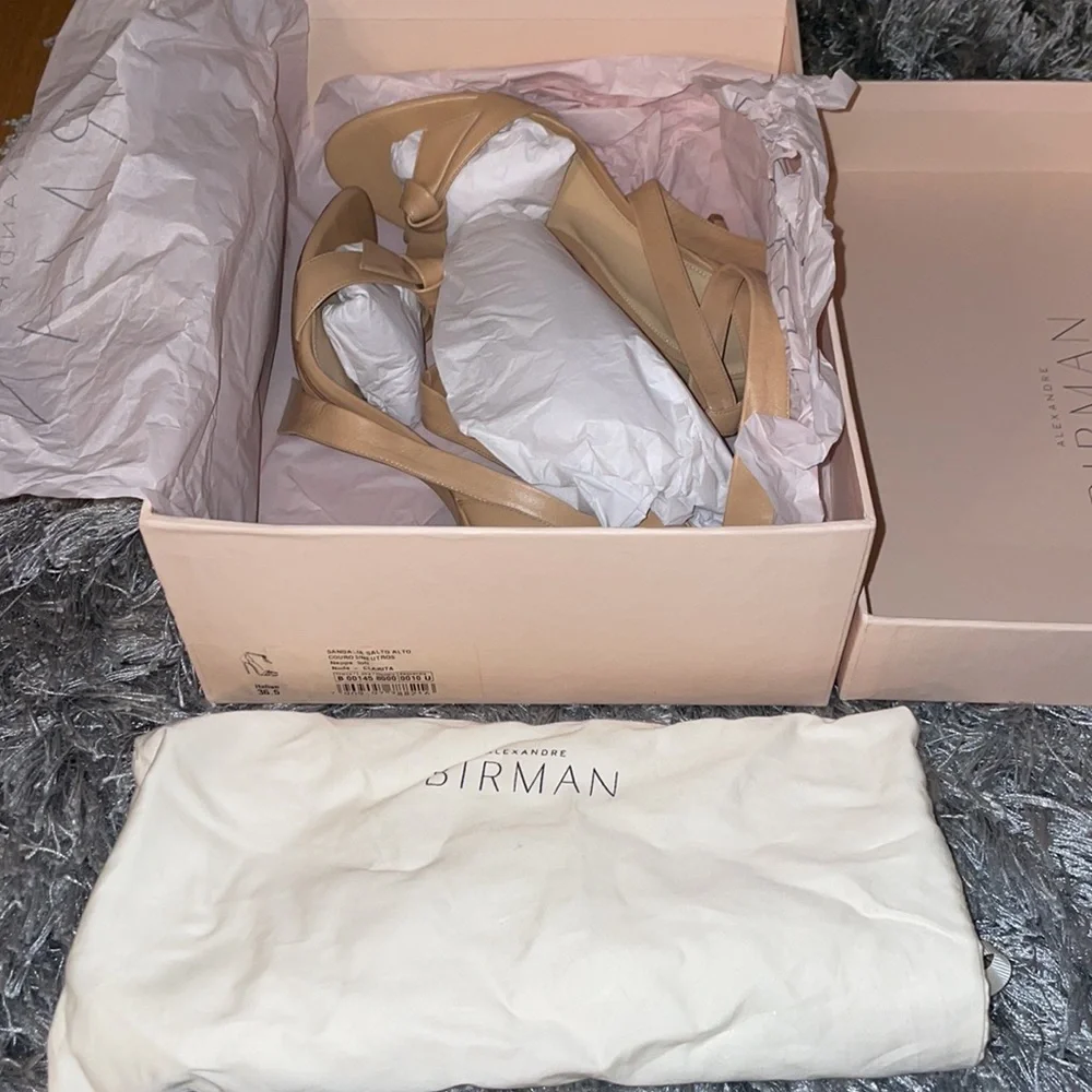 Alexandre Birman Clarita Leather Sandal Size 36.5 - Picture 8 of 11